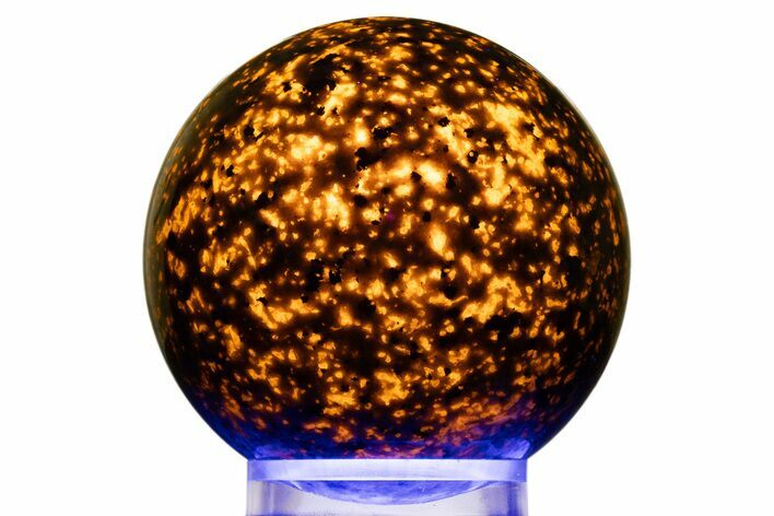 Highly Fluorescent Yooperlite Sphere - Michigan #311674